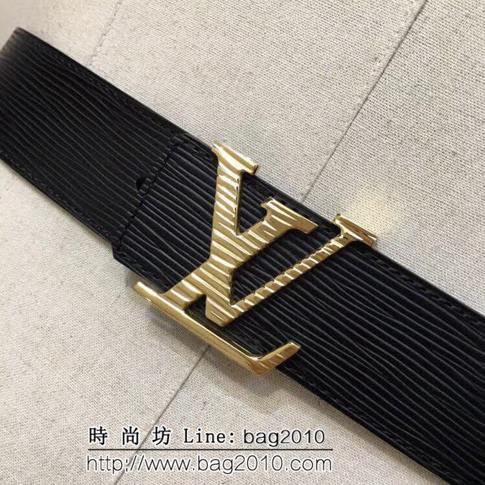 路易威登LV 香港專櫃新款 水波紋扣頭皮帶 專櫃同步 LHG1093